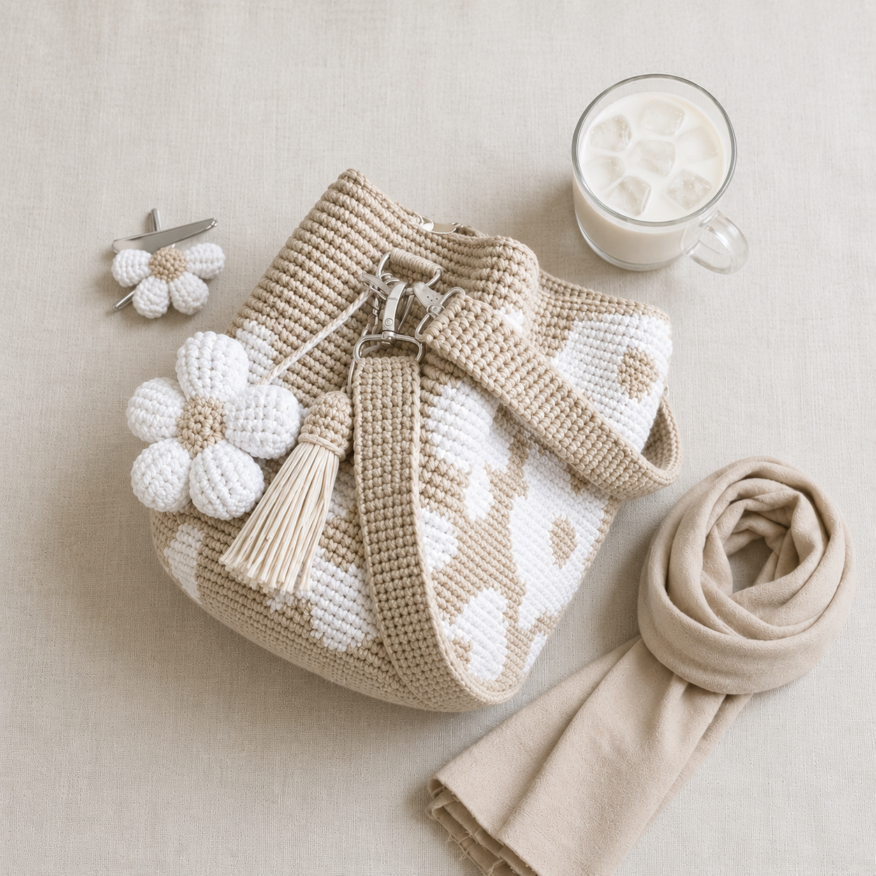 Crochet Flower Bag
