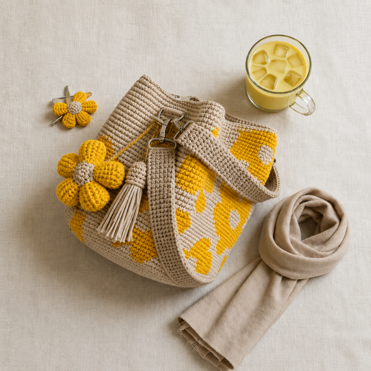 Crochet Flower Bag