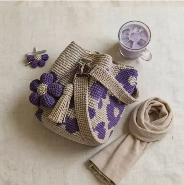Crochet Flower Bag