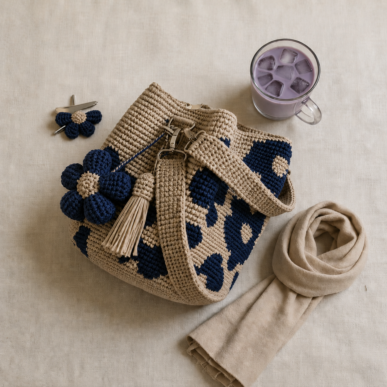 Crochet Flower Bag